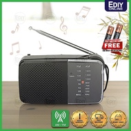 Portable Mini Radio Strong AM FM Receiver Speaker Player Elderly Old-fashioned Retro Pointer Pocket 