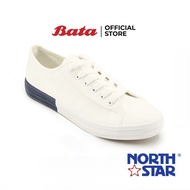 Bata บาจา ยี่ห้อ North Star รองเท้าผ้าใบแบบผูกเชือก รองเท้าผ้าใบแฟชั่น สนีกเกอร์ สำหรับผู้ชาย สีขาว รหัส 8201067