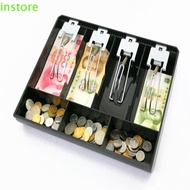 INSTORE Cash Register Box Money Black Money Counter Case for Cash register box Store Store Coin Draw