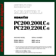 PC200-6 pc200lc-6 shop manual excavator komatsu