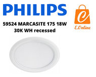PHILIPS 59524 18W (3000K) -7" INCH LED MARCASITE DOWNLIGHT RECESSED (ROUND)