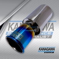 HKS Racing Muffler Linting Bottle Blue Bass Round Full Stainless - Exhaust tip Exhaust tip Exhaust t