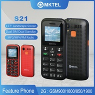 MKTEL S21 feature phone 177 display 800mAh Battery Dual SIM Dual Standby Support 3.55mm earphonesMP3