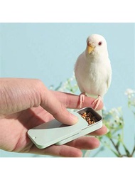 1個鸚鵡訓練餵食盒,戶外攜帶式鳥飼養盒,鳥類訓練獎勵道具,餵食設備,鳥類飼料用品