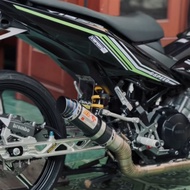 Y15/EXHAUST SYSTEM REDLEO OPEN EXHAUST REDLEO CARBON BLACK KONTOT Y15ZR