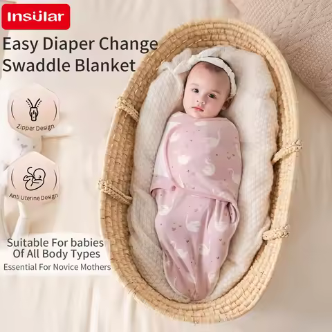 Infant Swaddling Universal Wrap 0-1Y Newborn Sleeping Bags Thin Anti-Startle Blanket 100% Cotton Com