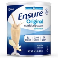 [Ensure USA] Ensure Original Nutrition Powder American vanilla flavor 400g. American Ensure nutritio