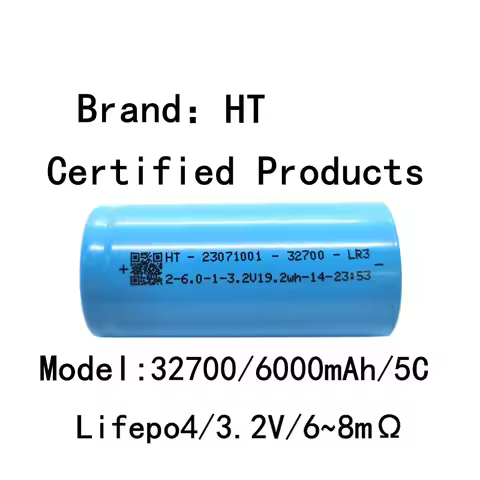 1-10pcs HT IFR 32700 6000mAh Battery 3.2V 30A Rechargeable LiFePO4 Batteries High Energy for UPS Pow