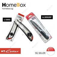[HOMEBOX] NT Cutter Metal A-300GRP / NT Cutter L-500G Cutter Metal Pen Knife Craft Knife