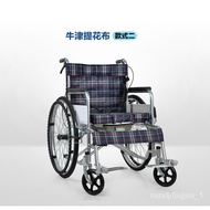 🚢Thickened Fold Portable Portable Wheelchair for the Elderly Wheelchair Portable Trolley for the Disabled Factory Wholes