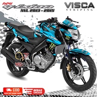 Stiker Striping Vixion New NVL 2013 - 2015 Full Body Variasi Tech 3