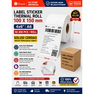 Thermal label 100x150 100 x 150 A6 contents 300 per roll