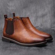 40~46 Men Chelsea Boots Retro Comfortable Fashion Men Boots
