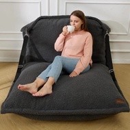 Giant Bean Bag Chair, Bean Bag Sofa With Adjustable Backrest, Bean Bag Bed With Filling And Detachab