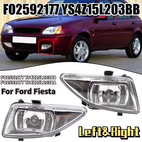 Pair Left&Right Fog Lamp For Ford Fiesta Mk5 Hatchback 1999 2000 2001 2002 Front Bumper Anti Fog Lig