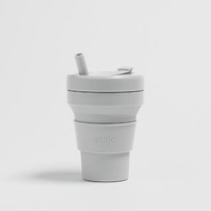 Stojo - 環保高耐熱矽膠摺疊杯16oz - 灰白色