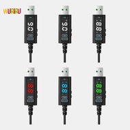 HanxiBeauty Adjustable Voltage Fast Charging Cable DC 5V 12V 20V USB Type-C to 5.5x2.5mm for Gaming 