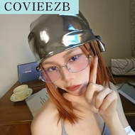 DAPPER Y2K ผ้าพันคอผมเงินเหลว ฮิปฮอป ห่อนุ่มๆ ที่คาดผมสีเลเซอร์ แฟชั่นสำหรับผู้หญิง แถบคาดศีรษะ ผ้าพ