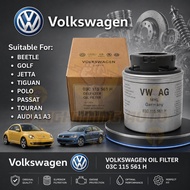 (03C 115 561 H) OIL FILTER VOLKSWAGEN BEETLE, PASSAT, GOLF, JETTA, TIGUAN, POLO, AUDI A1/A3