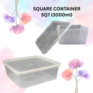 SQ7 Square Microwave Food Container With Lid / Kotak Kek Plastik - FS3000 / SQ7 / SQ3000