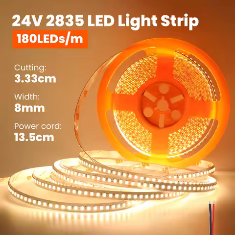 180LEDs/m RA98 Led Strip Light Tape 5m 10m 2835 3000K 4000K 6000K 24V DC SMD LEDs Flexible Lamp High