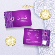 MASDORA 999.9 Gold ½ Dinar (2.125GM) Islamic Calendar Collection ~ Syaaban (EMAS 999.9/24K)