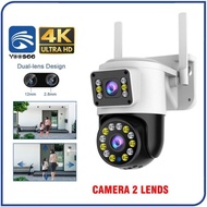 Yoosee Wifi Camera 2 Eyes PTZ Night Vision Super Sharp Color, 2-Way Talk, 355 Rotation -