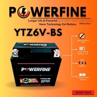 YTZ6V YTZ6 POWERFINE BATTERY RS150 RSX150 BELANG150 VARIO150 CLICK150 PCX150 SYM JET BASIX50 SUPRA G