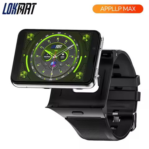 LOKMAT APPLLP MAX Android 11 OS 4G Smart Watch Men Women MTK6765 Octa Core 6GB Ram 128GB Rom 2.88 in
