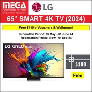 LG 65QNED91TSA 65" MINI QNED 4K SMART TV + FREE $100 GROCERY VOUCHER+WALL MOUNT
