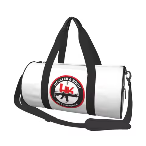 Heckler Koch Hk Logo Large Duffle Gym Bag Multi-Functional Duffle Travel Bags Handbags Fitness bag