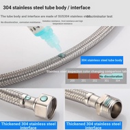 A. Water Inlet Connection High Pressure Pipe Extender Stainless Steel Hose 9JY4