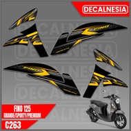 Fino 125 Sporty Grande Premium Motorcycle Striping Sticker Simple Racing Variation Sticker Decalnesi