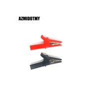 1PAIR - Insulated Crocodile clip opening 10 mm HV Alligator Clip For Banana Plug 4mm Multimeter 55mm