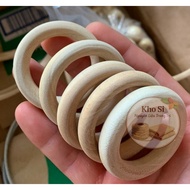 Macrame Wooden Ring Set of 3 - Size 4 cm 5 cm 6 cm 7 cm 8 cm - Handmade Wooden Ring, Decoration, Acc