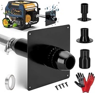 Generator Exhaust Extension Kit With Insulated Through-Wall Mounting Plate Safely Vent Exhaust and R
