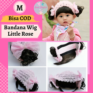 Bandana Rambut Poni Wig Rambut Anak Bayi Perempuan Import Topi Bando Rambut Poni Palsu Lucu Cewek