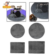 [Whgirl] Electric Drum Mat, Sound Absorption, Floor Protection, Non-Slip, for Home Room, Drum Practice