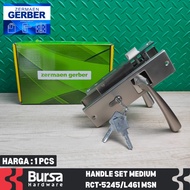 GERBER Home Door Handle Full Set 20 cm Minimalist 3 Keys Comp Keys RCT 5245 L461 MSN