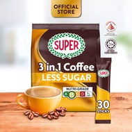 SUPER™ Less Sugar Instant 3in1 Coffee, 30 sticks  (Expiry: Sept 2027)