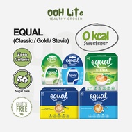 [Zero Calorie] EQUAL Sweetener Sachet & Tablets (Classic/Gold/Stevia) (40s/50s/100s/300s) - Sugar fr