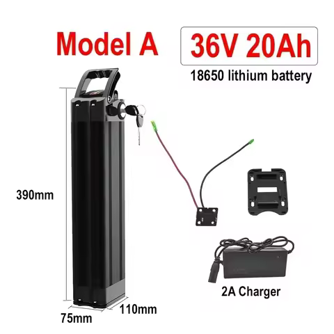 36V 20Ah Battery 18650 Lithium Rechargeable Battery Built-in Bms for Silverfish 250W-750W Bafang Mot