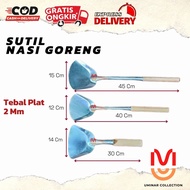 Sotel Spatula Fried Rice | Cheapest Thick Iron Plate Spoon with Wooden Handle
