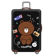 Thicken Luggage Cover Zipper Waterproof Suitcase Protector Cover Cartoon Sarung bagasi 20inch/24inch
