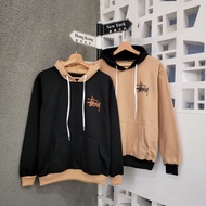 jaket sweater stusi combi couple  2 jaket / jaket couple pasangan terbaru / jaket oversize couple / 