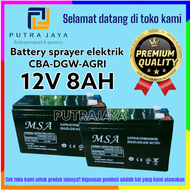 Battery/Aki sprayer elektrik 12volt 8Amper MSA