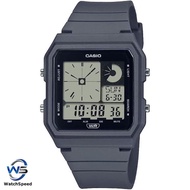 Casio LF20W-1A LF-20W-1A Analog Digital Bio-Based Black Resin Band Watch