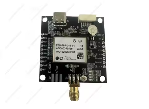For UBLOX ZED-F9P High Precision Centimeter Differential Positioning Board TYPE-C Interface RTK Modu
