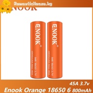 NEW Enook Orange 18650 6800mAh 45A 3.7v Rechargeable battery lithium