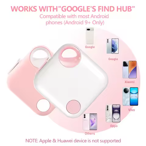 Rechargeable Smart Tag Work With Android Google Find Hub APP Key Finder Pet Locator Bluetooth Smart 